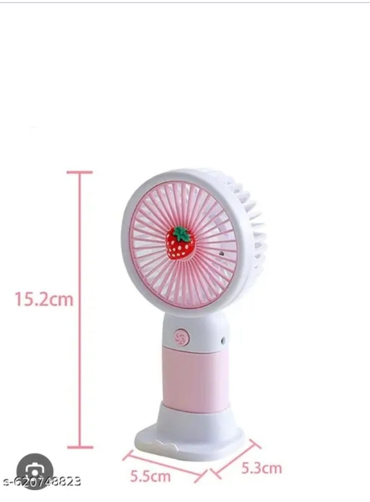 Multicolour Mini Portable Usb Hand Fan or Fan - 3 Speed Modes Handheld Fan for Summer With 1000 mAh Battery| Rechargable Hand fan for Women| Portable Fan for Makeup,Kitchen, Indoor,Outdoor,Travel