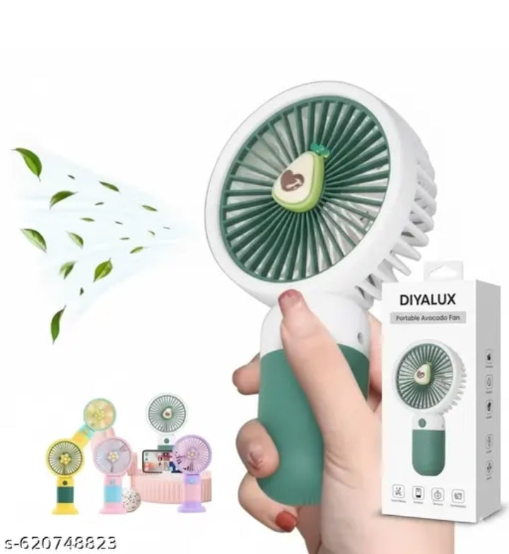 Multicolour Mini Portable Usb Hand Fan or Fan - 3 Speed Modes Handheld Fan for Summer With 1000 mAh Battery| Rechargable Hand fan for Women| Portable Fan for Makeup,Kitchen, Indoor,Outdoor,Travel